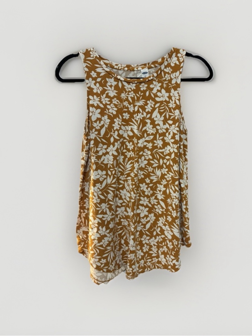 Old Navy Mustard Floral Tank Top